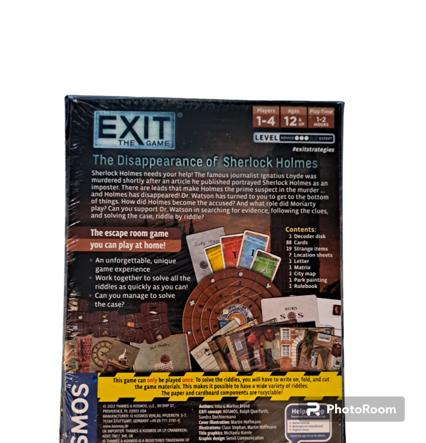 Exit - The Disappearance of Sherlock Holmes on Sale