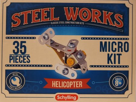 Steel Works Micro kit 35pc Helcopter Online now