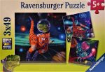 Ravensburger Puzzle 3x49pc Dinosaurs in Space Discount