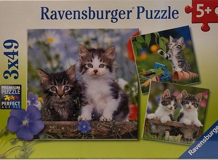 Ravensburger Puzzle 3x49pc Tiger Kittens Sale